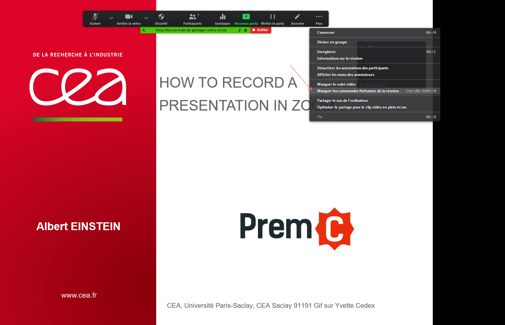 comment faire une presentation powerpoint sur zoom