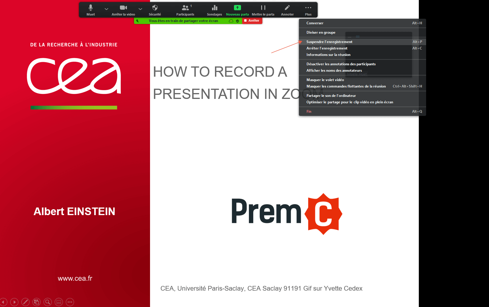 comment faire une presentation powerpoint sur zoom