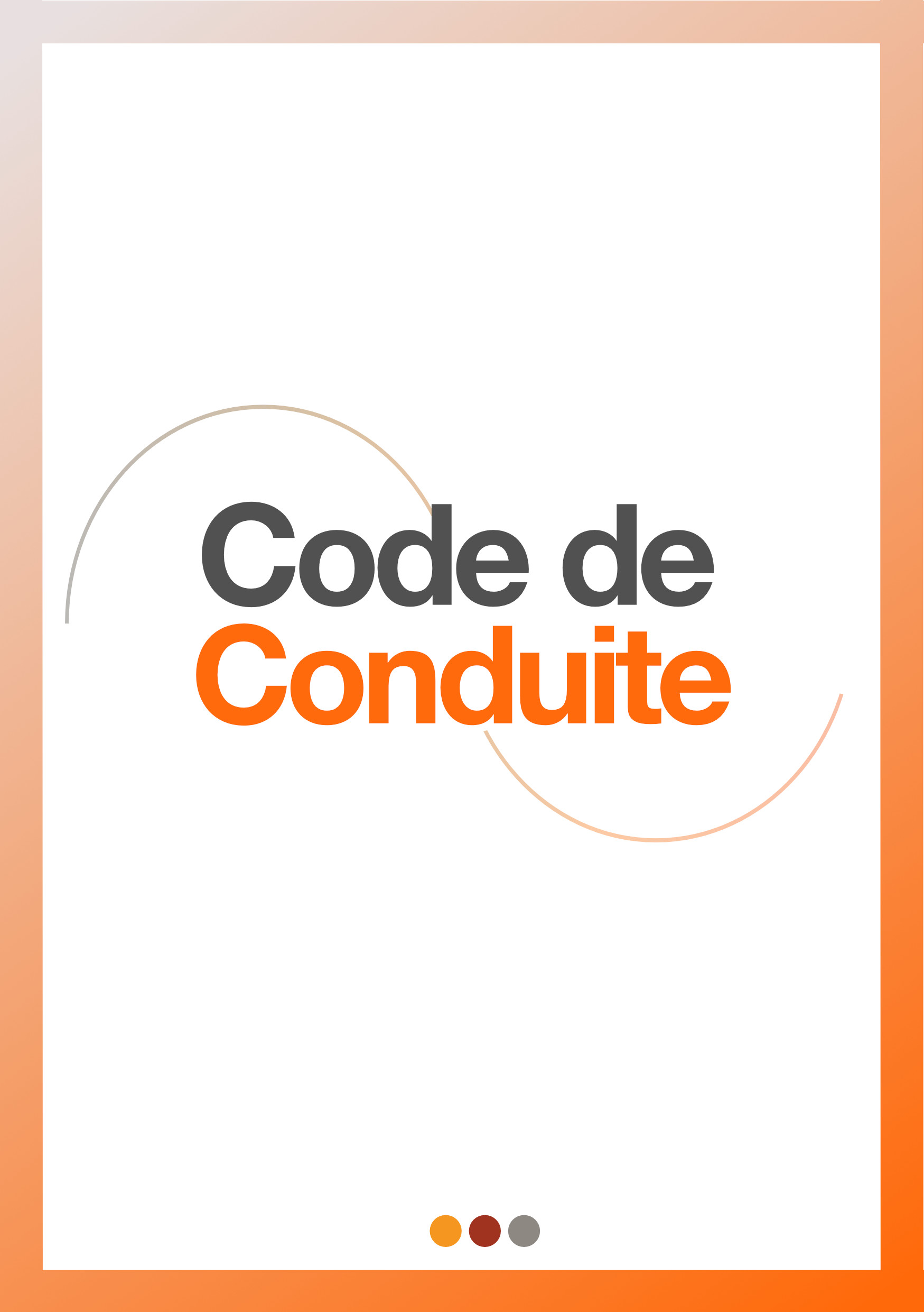 Online conference code of conduct
