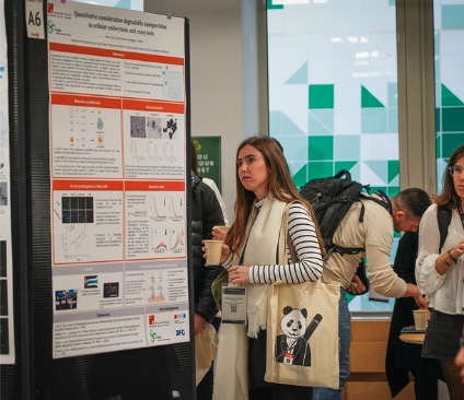 Poster session during a scientific conference