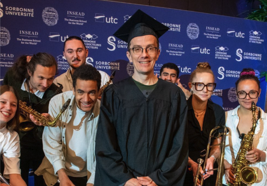 Photobooth during a graduation ceremony