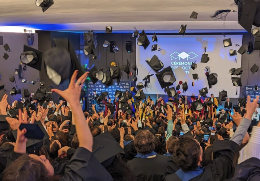 Final scene at graduation